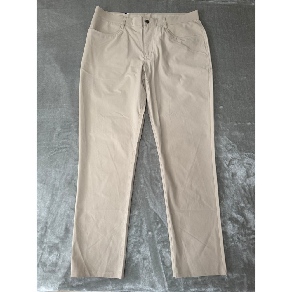 Rhoback Delta Performance Pants Mens 38x32 Dune Beige Stretch Golf $128 New NWOT